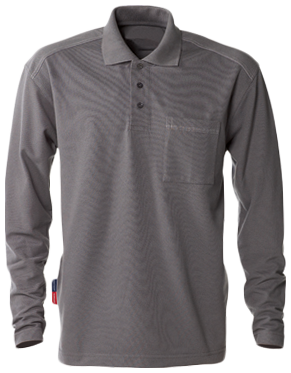 Match poloshirt L/Æ mørkegrå XL