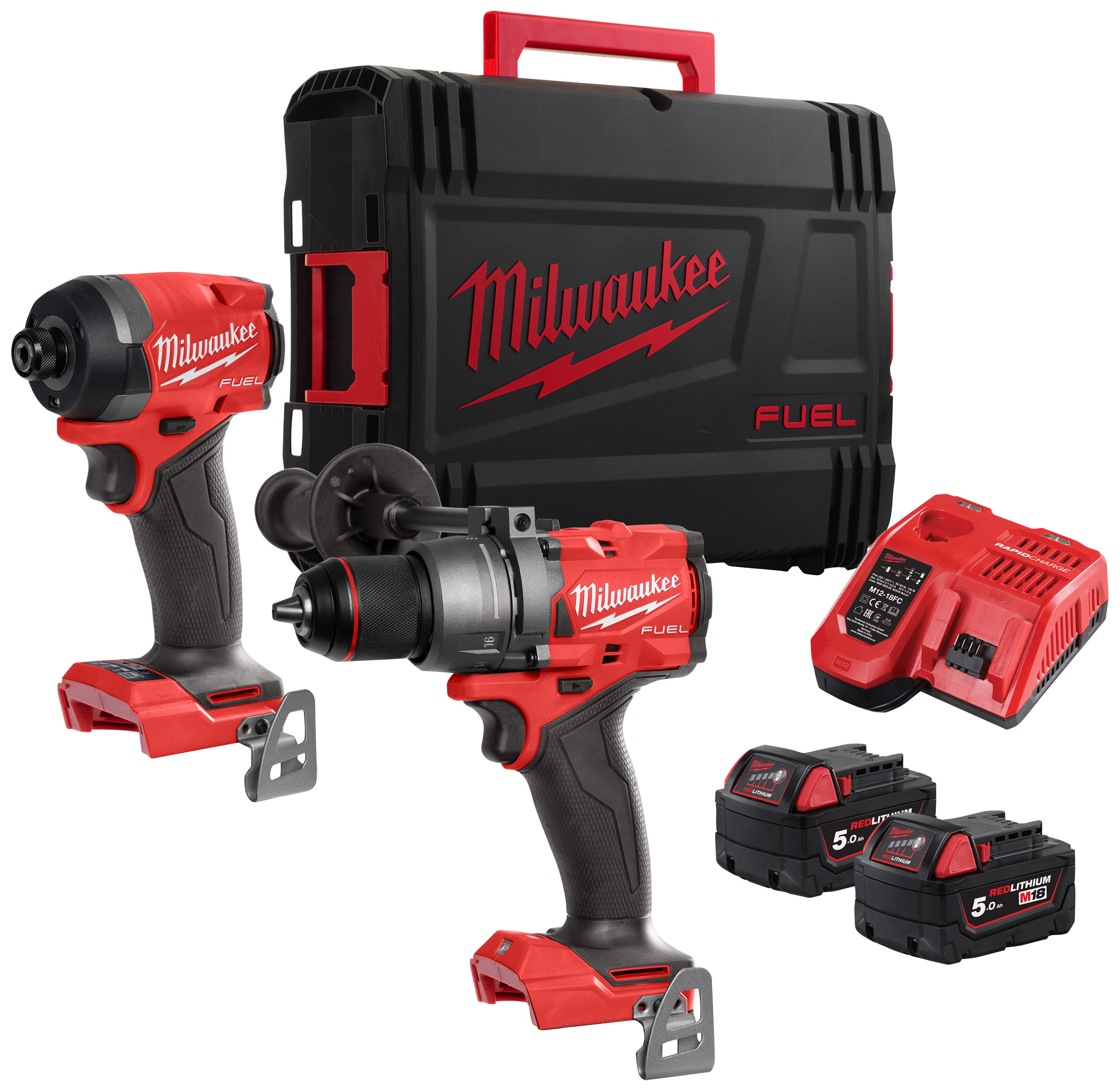 Powerpack 2 maskiner + 2 batterier M18 FPP2A3-502X