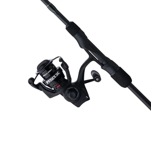 abu garcia silver max spin combo fiskestang og hjul Pro Spinning 7'0" Medium spooled with premium monofilament for your convenience and comes with an Easy Spool feature Abu Garcia Max Pro Spinning