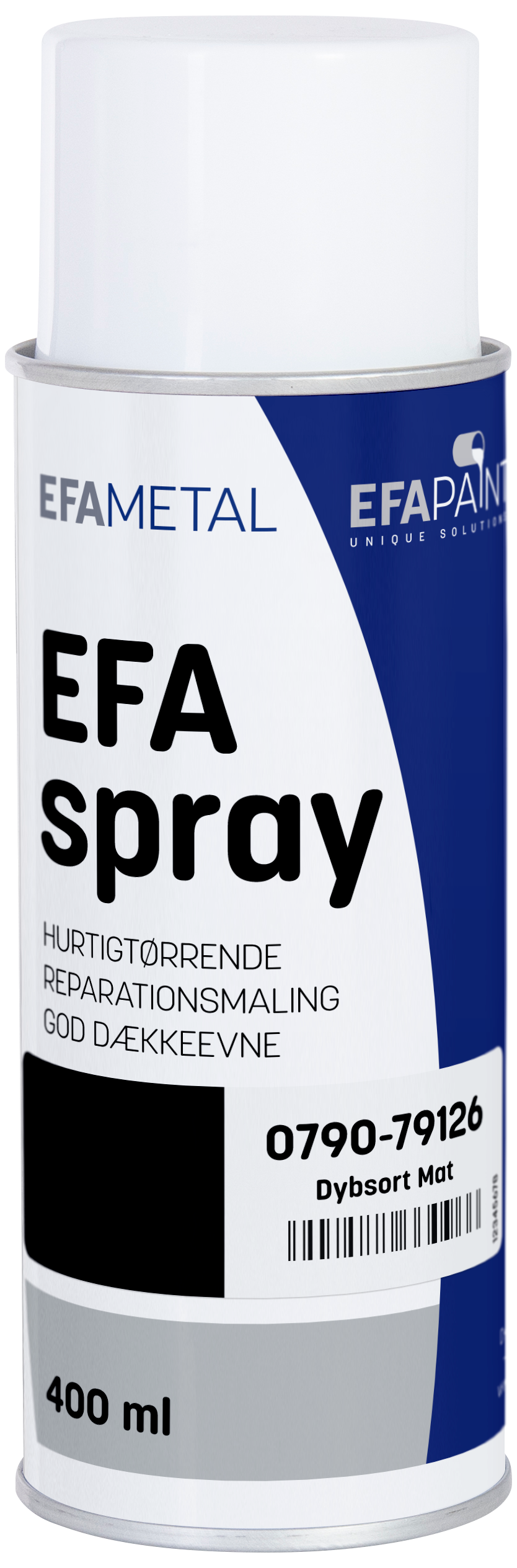 Efaspray RAL9005 matsort 400 ml