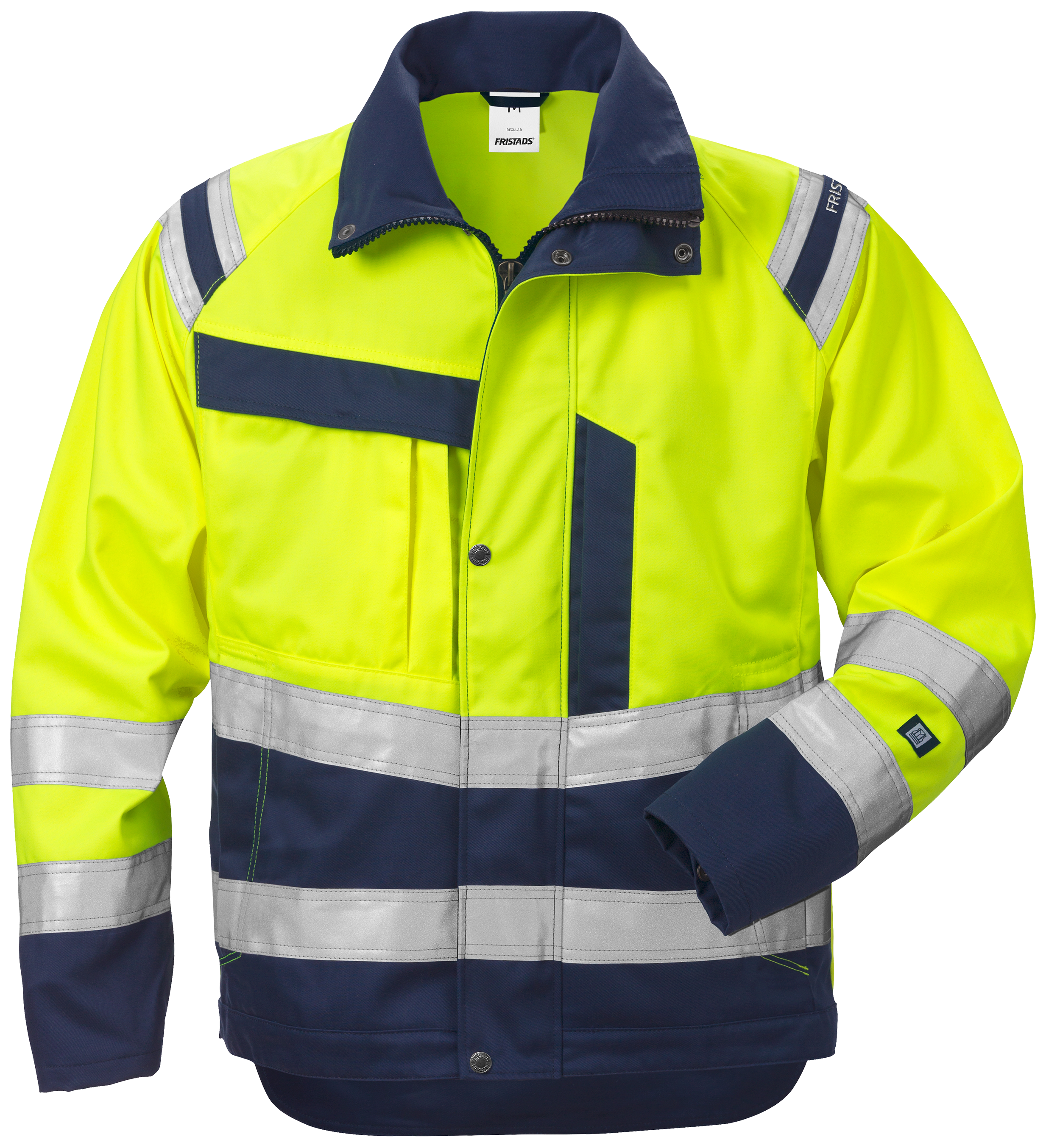 Hi-Vis jakke kl.3 4026 gul/marine 2XL