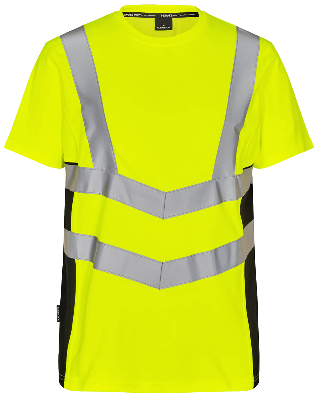 Safety T-shirt hi-vis gul/sort 2XL