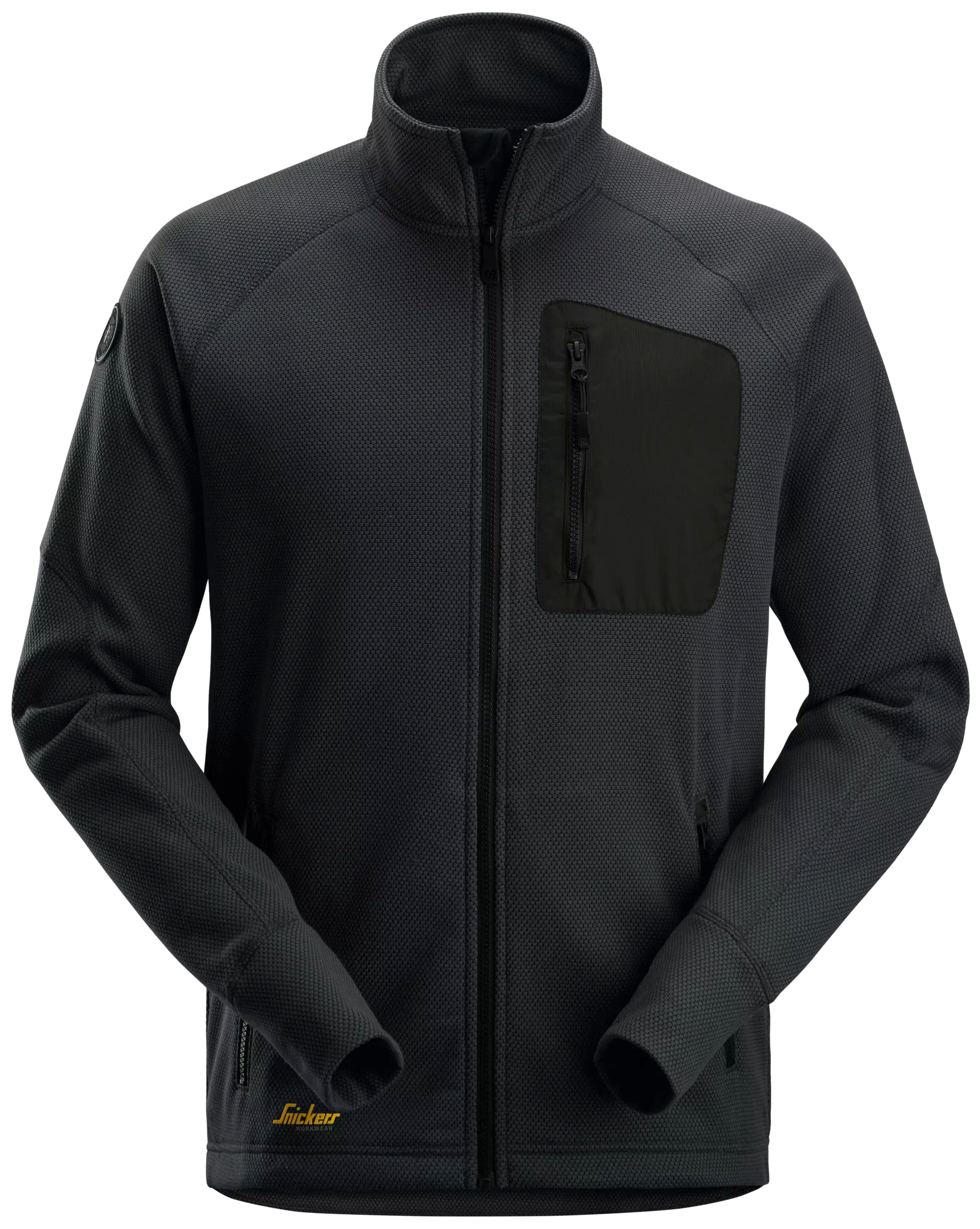 Fleecejakke 8042 m/brystlomme sort 3XL