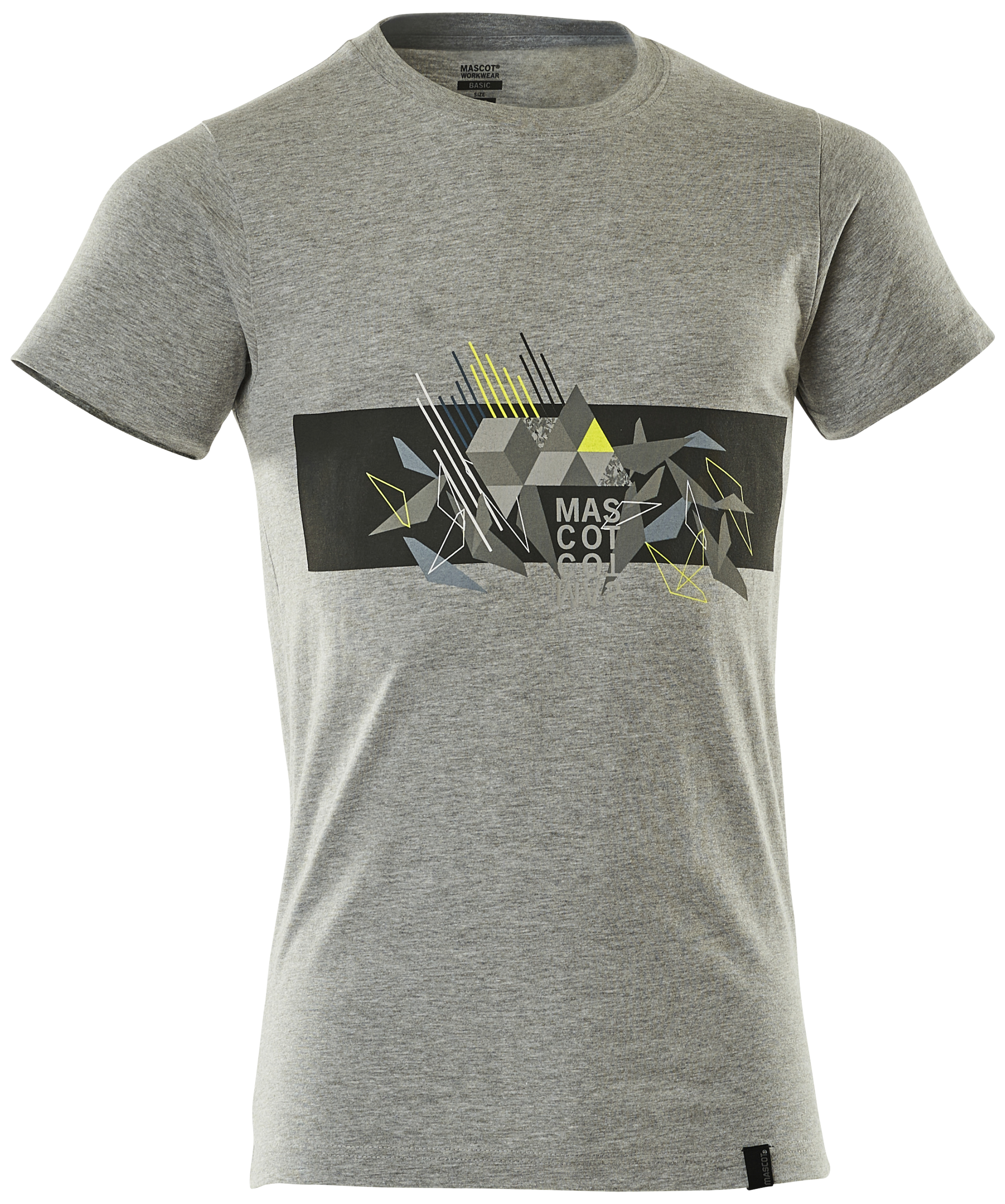 Accelerate T-shirt m/print grå/hi-vis gul L