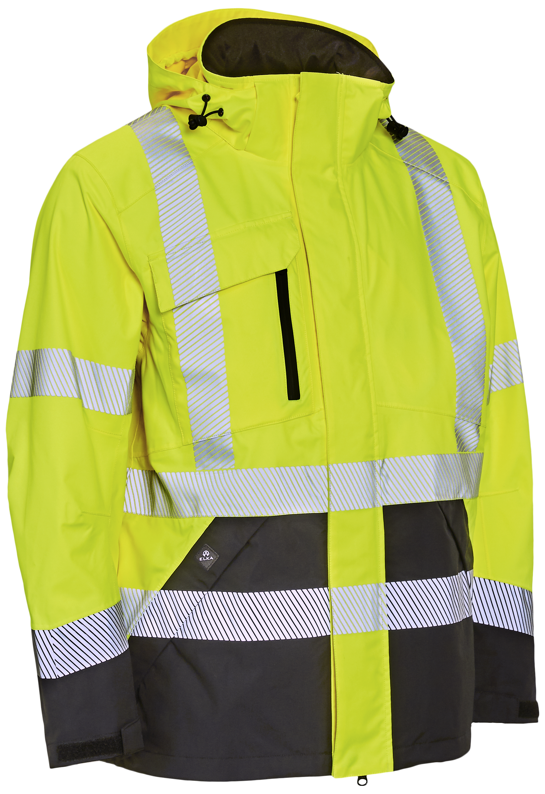 Hi-vis arbejdsjakke stretch 186000R gul/sort S