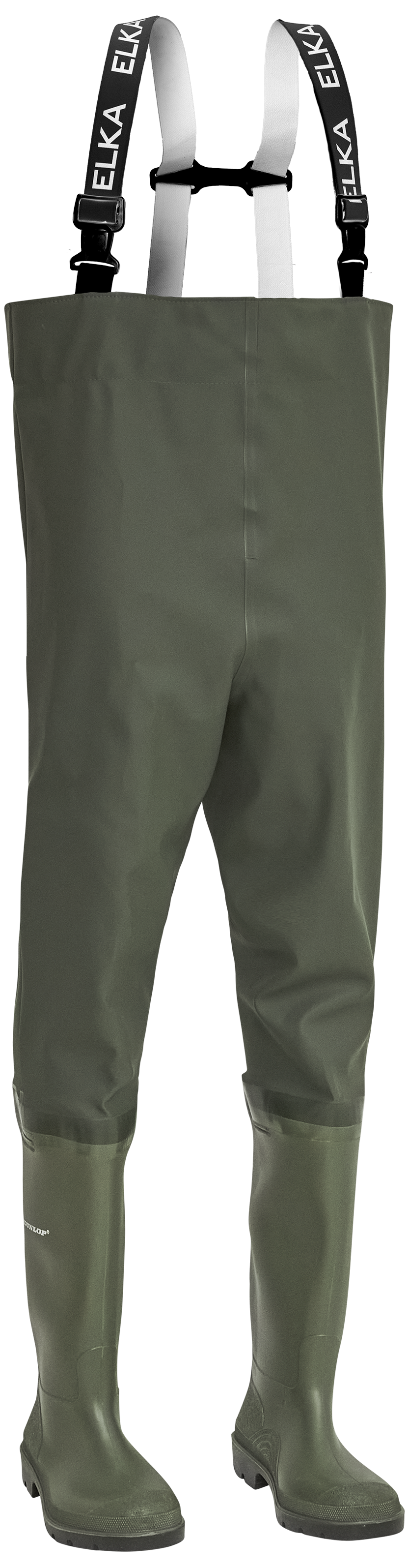 Waders m/lange støvler 171700 oliven str. 43