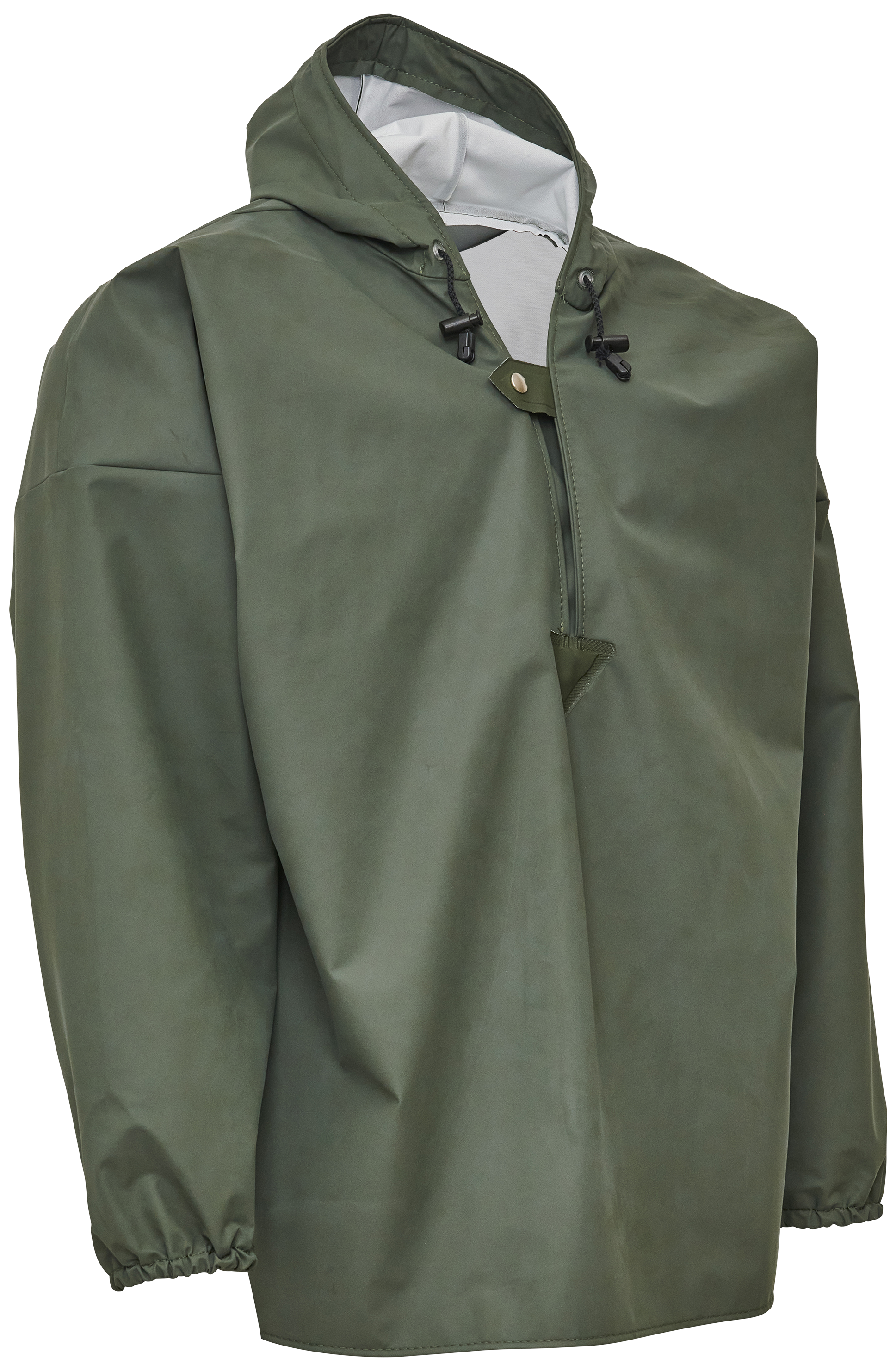 Regnanorak m/elastikmanchetter 077100E oliven 3XL