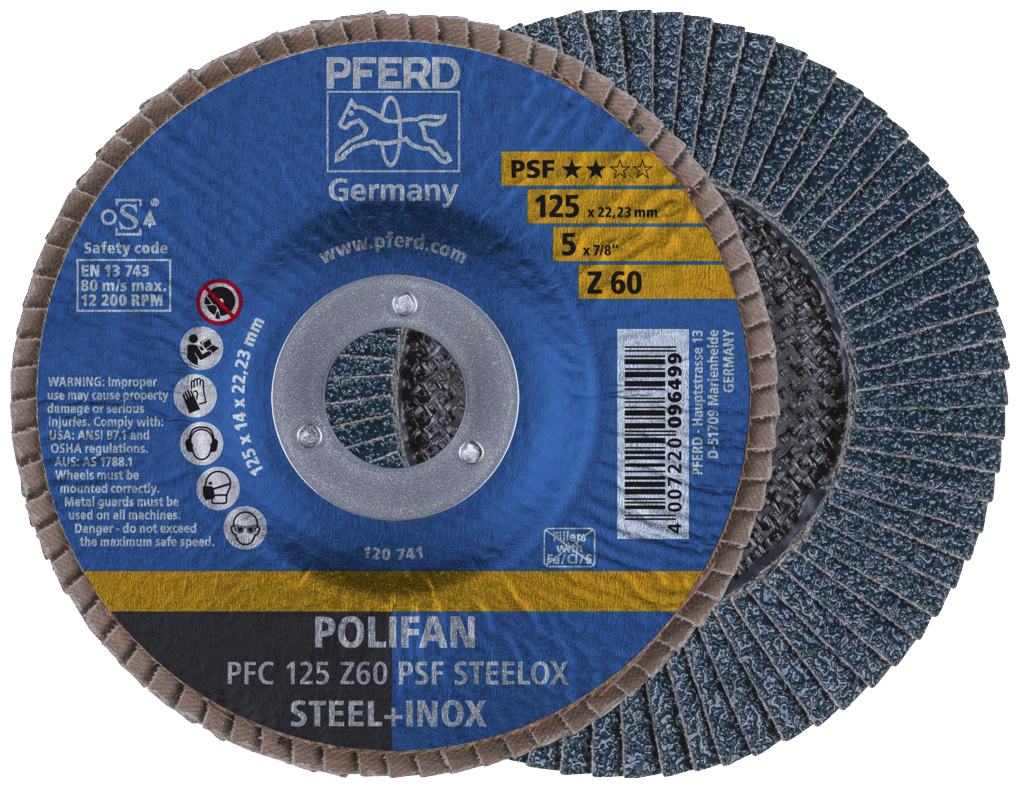 Pferd polifanskive PFC 125 Z60 PSF steelox