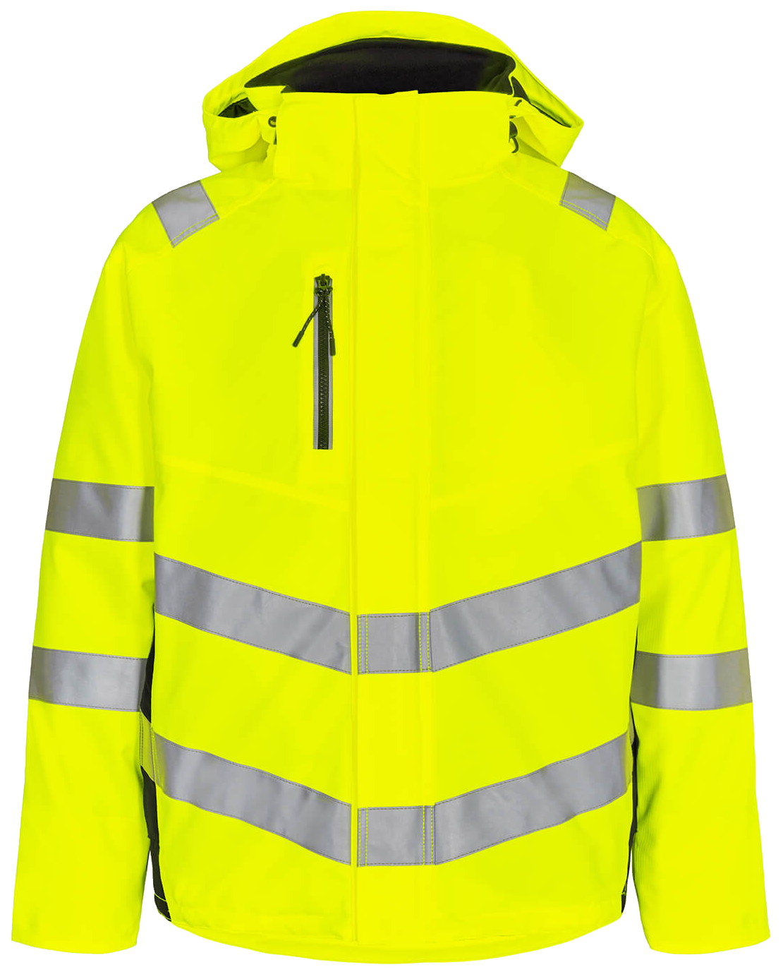 Safety vinterjakke hi-vis gul/sort 4XL