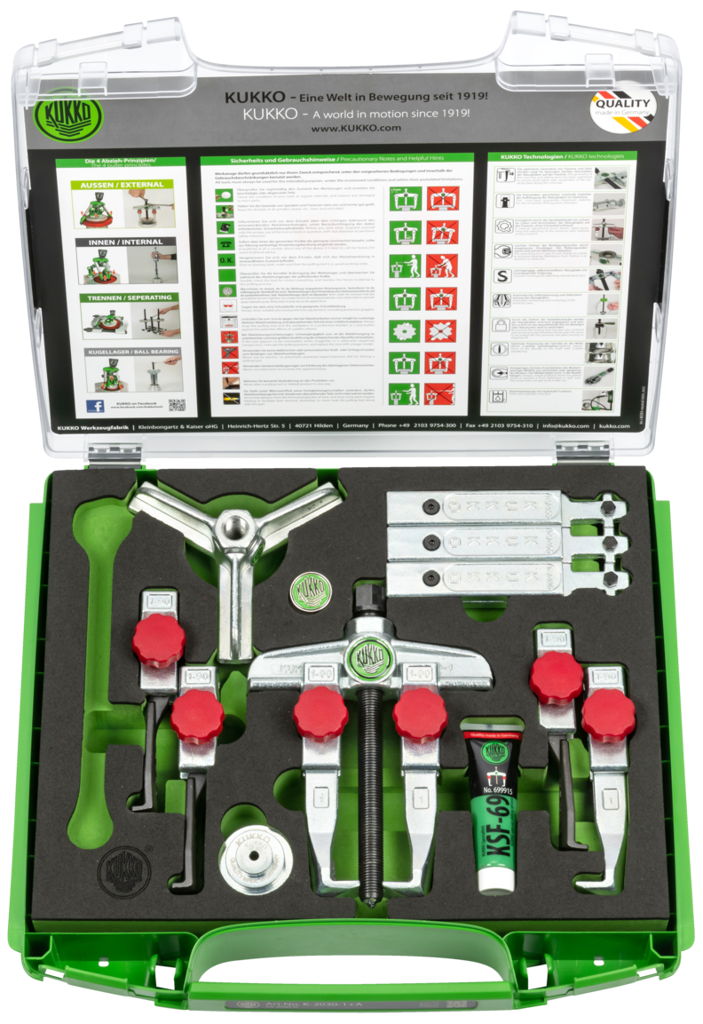 Kukko K-2030-1+A aftrækkersæt, 2/3 smalle arme