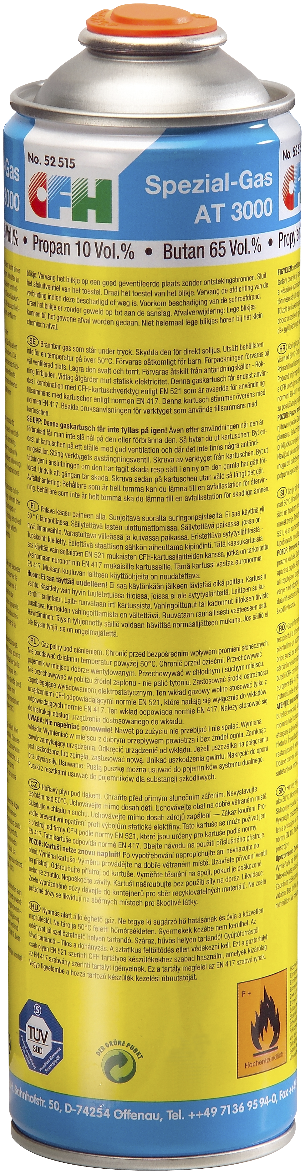Gasdåse CFH highpower AT3000 330 g