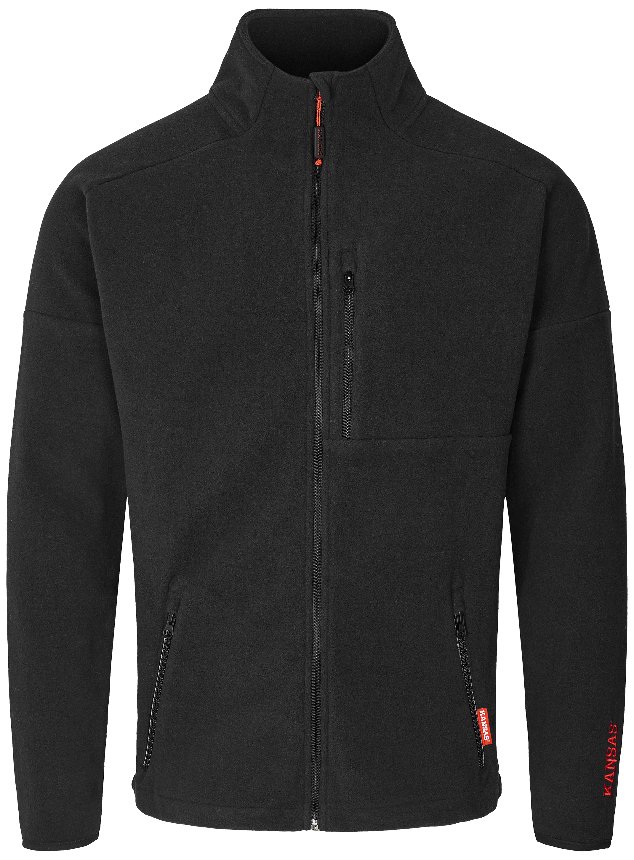 Evolve fleecejakke sort M