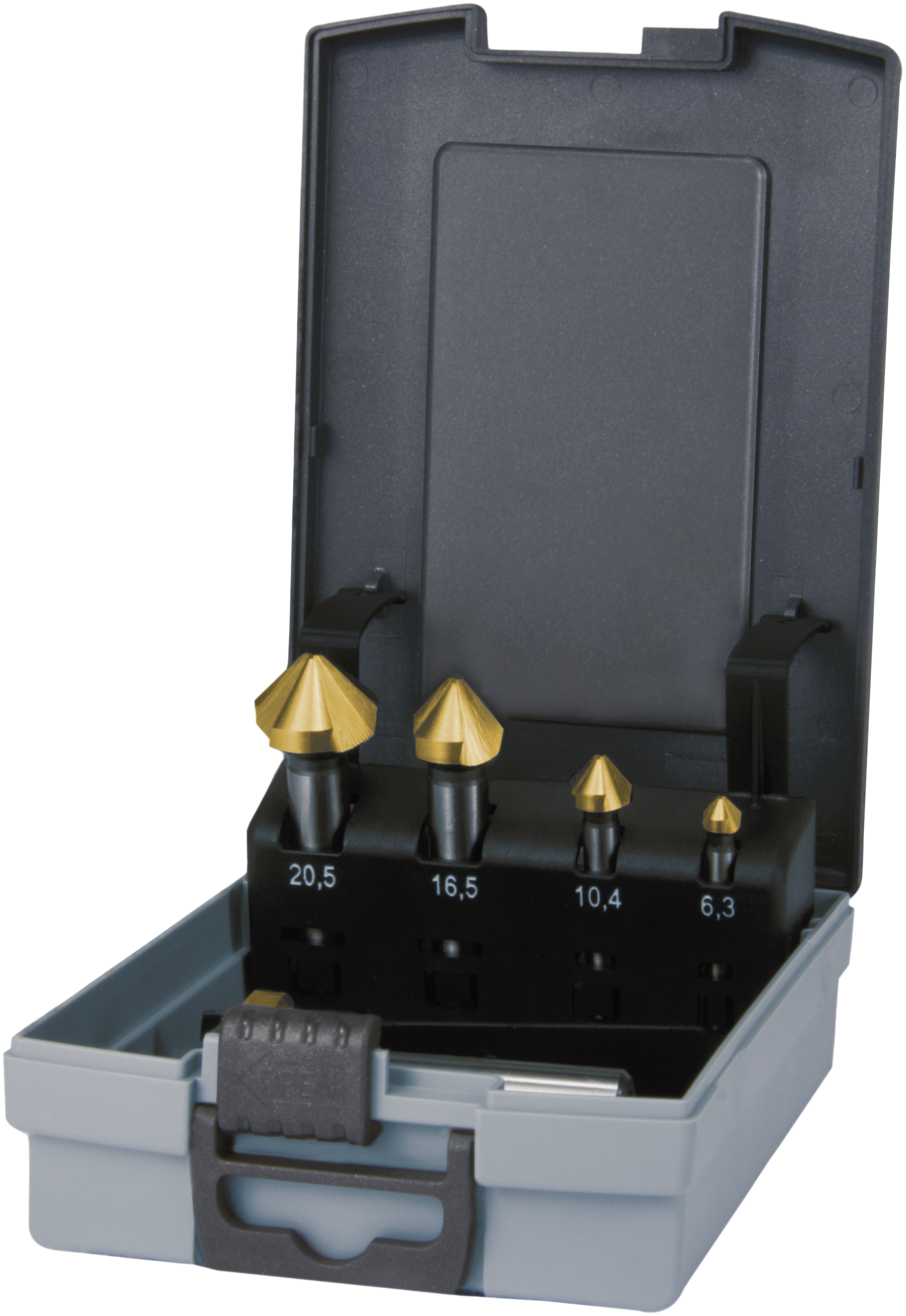 Forsænkersæt TiN kunststof 6,3-25,0 mm