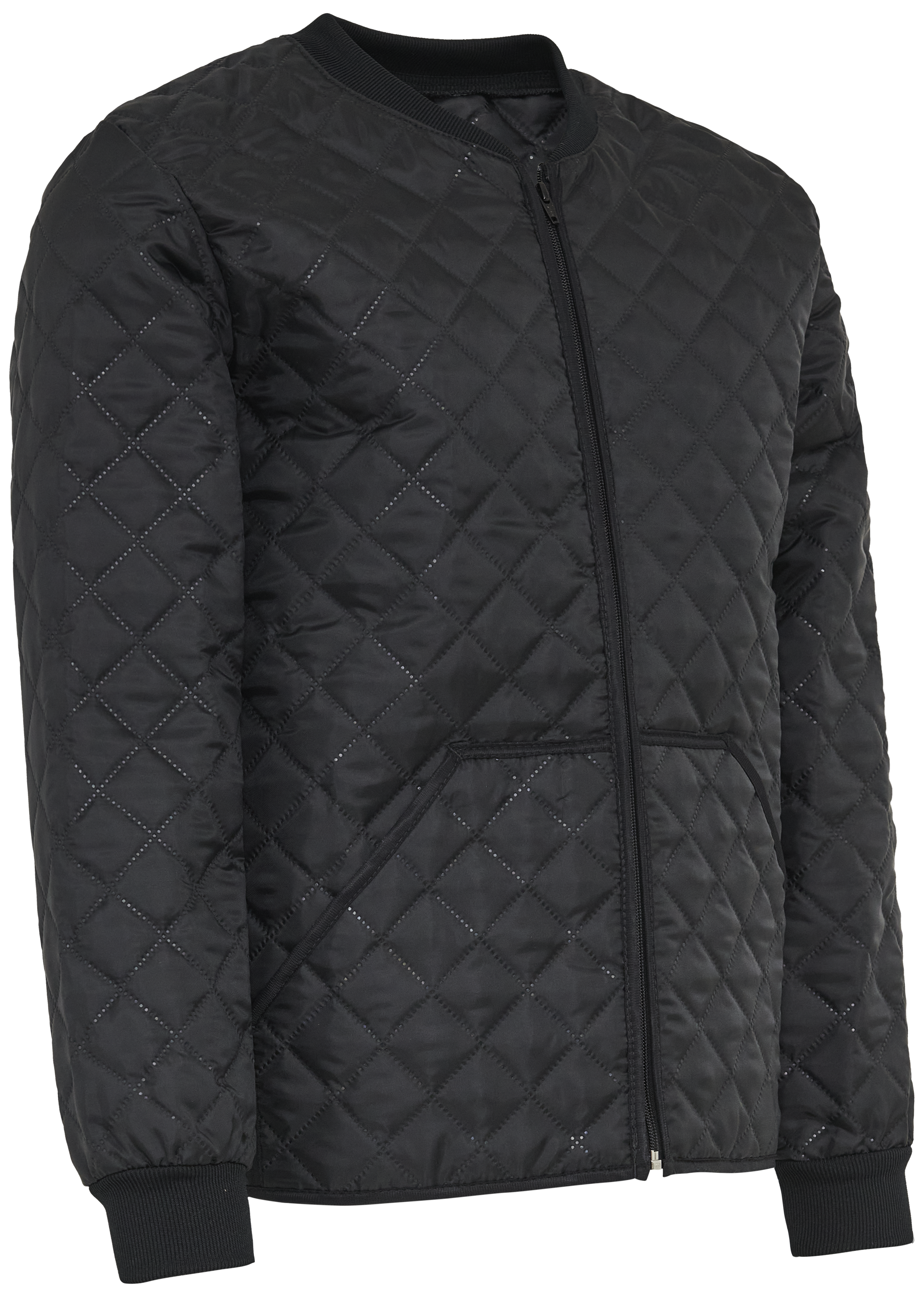 Termojakke quiltet 160515 sort XS