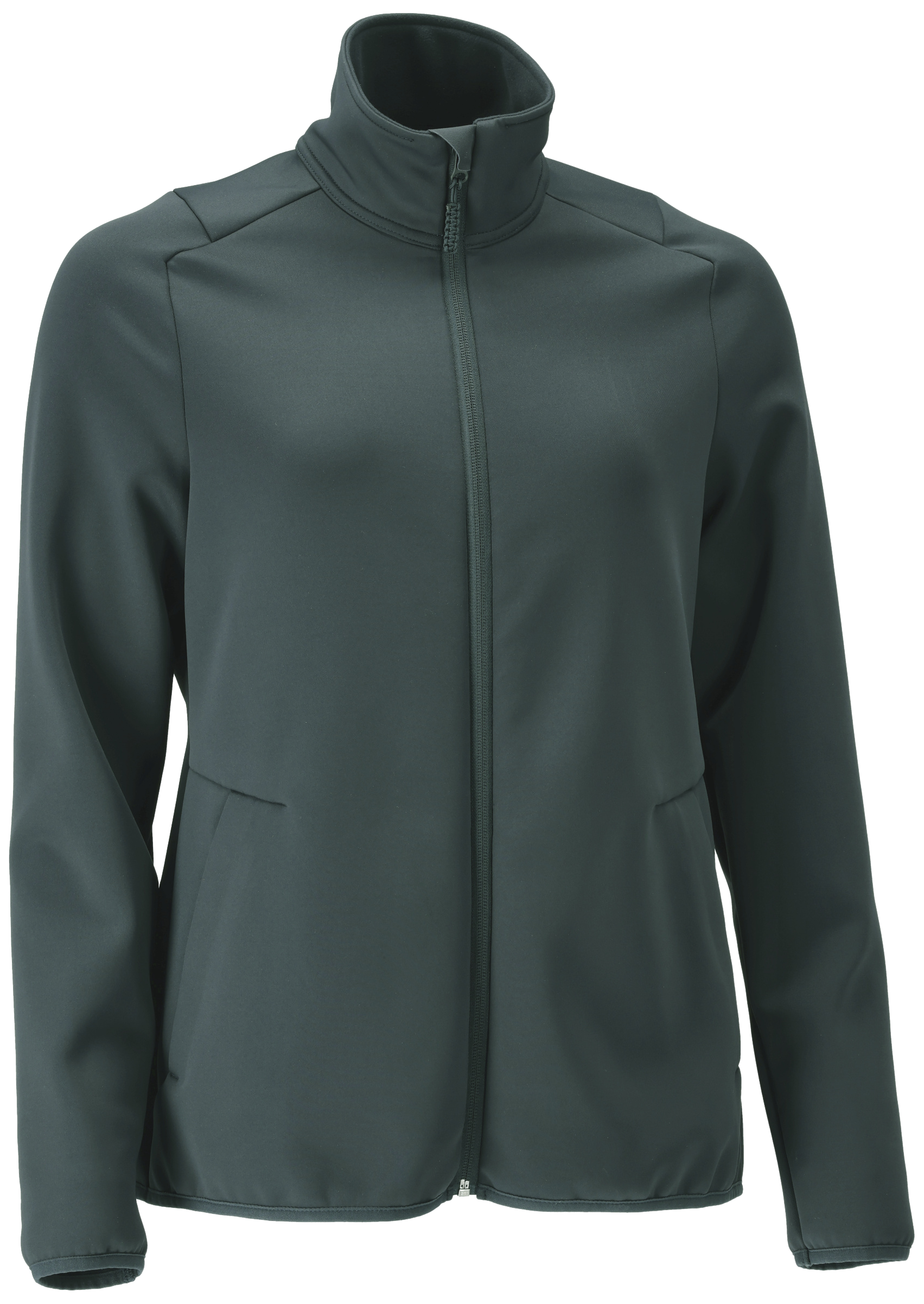 Costumized fleecetrøje m/lynlås dame skovgrøn 2XL