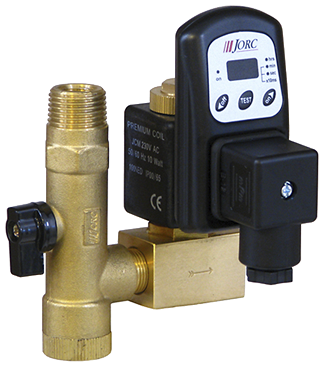 Drænventil 3/8" digital m/rensesi