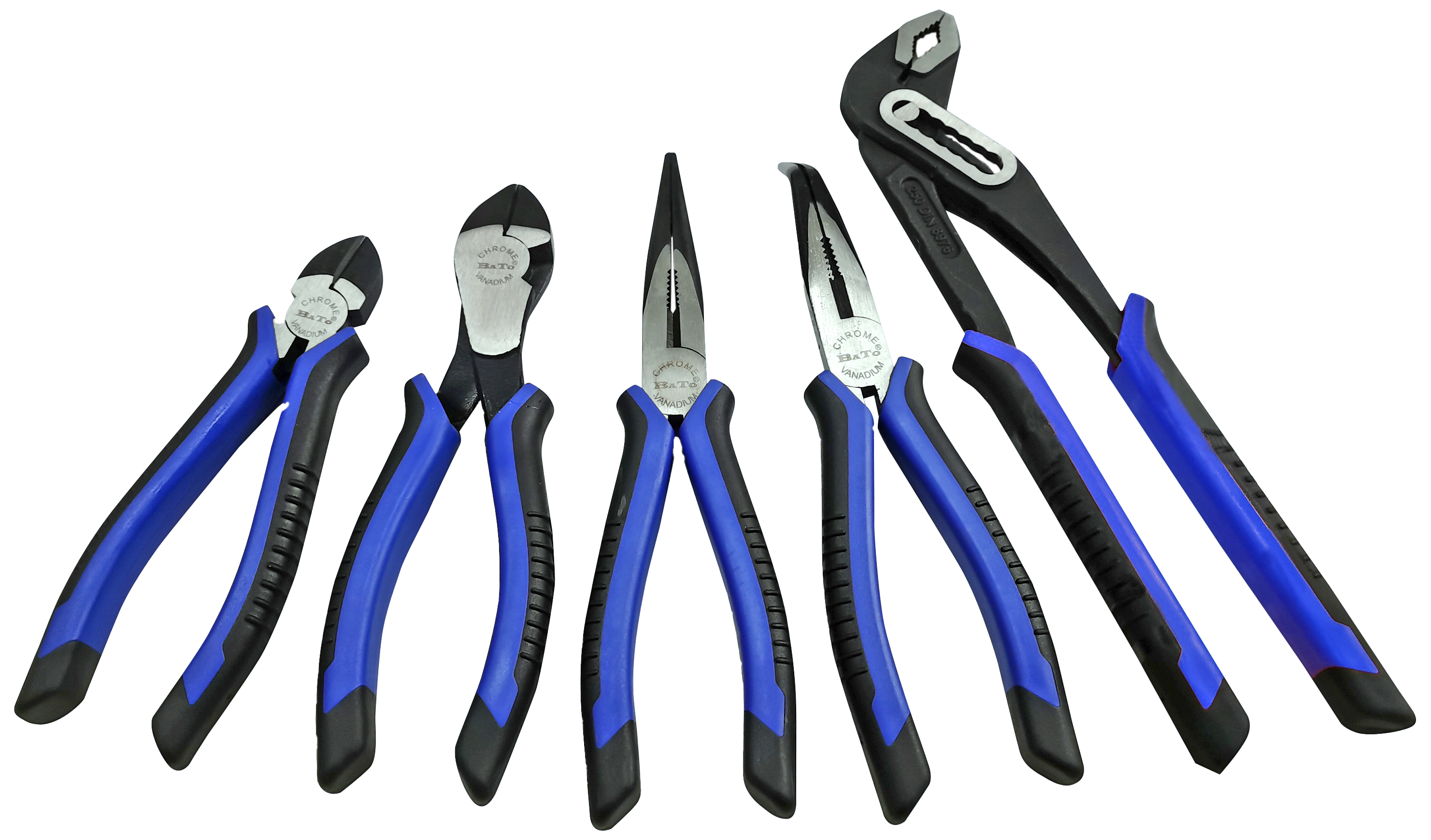 Bato Basic tangsæt softgrip, 5 stk