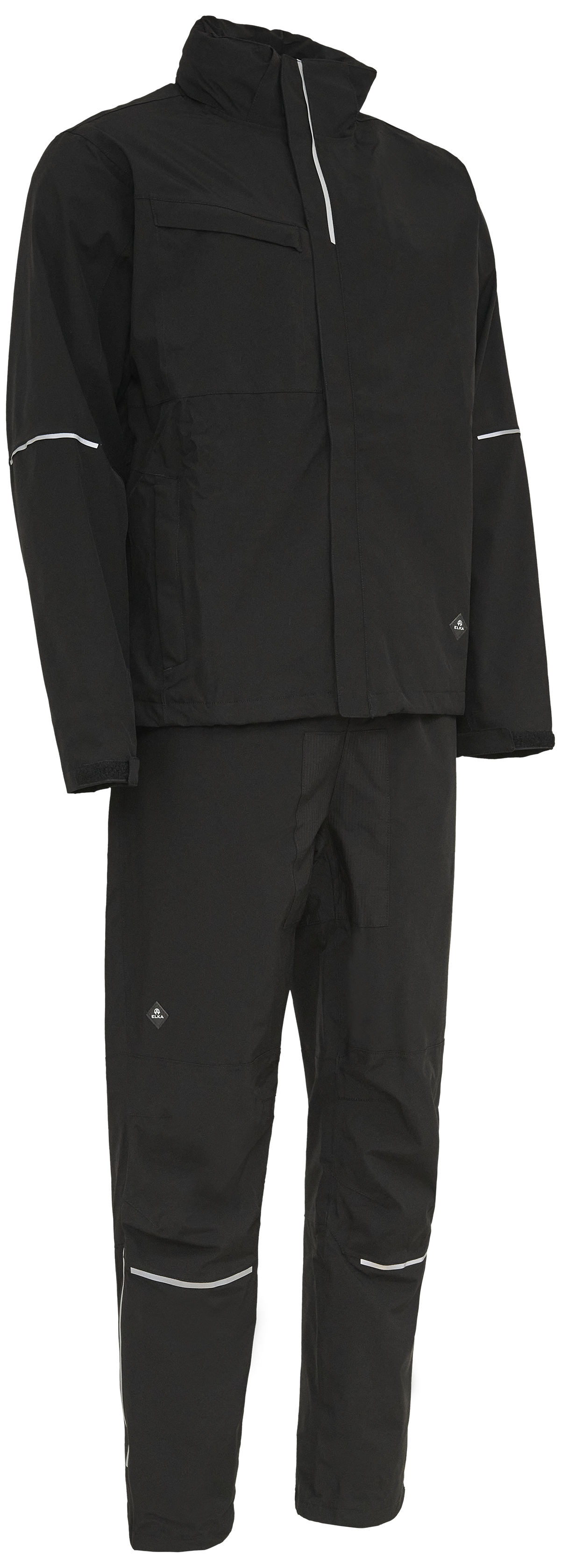 Outdoorsæt stretch jakke/taljebuks 108804 sort 4XL