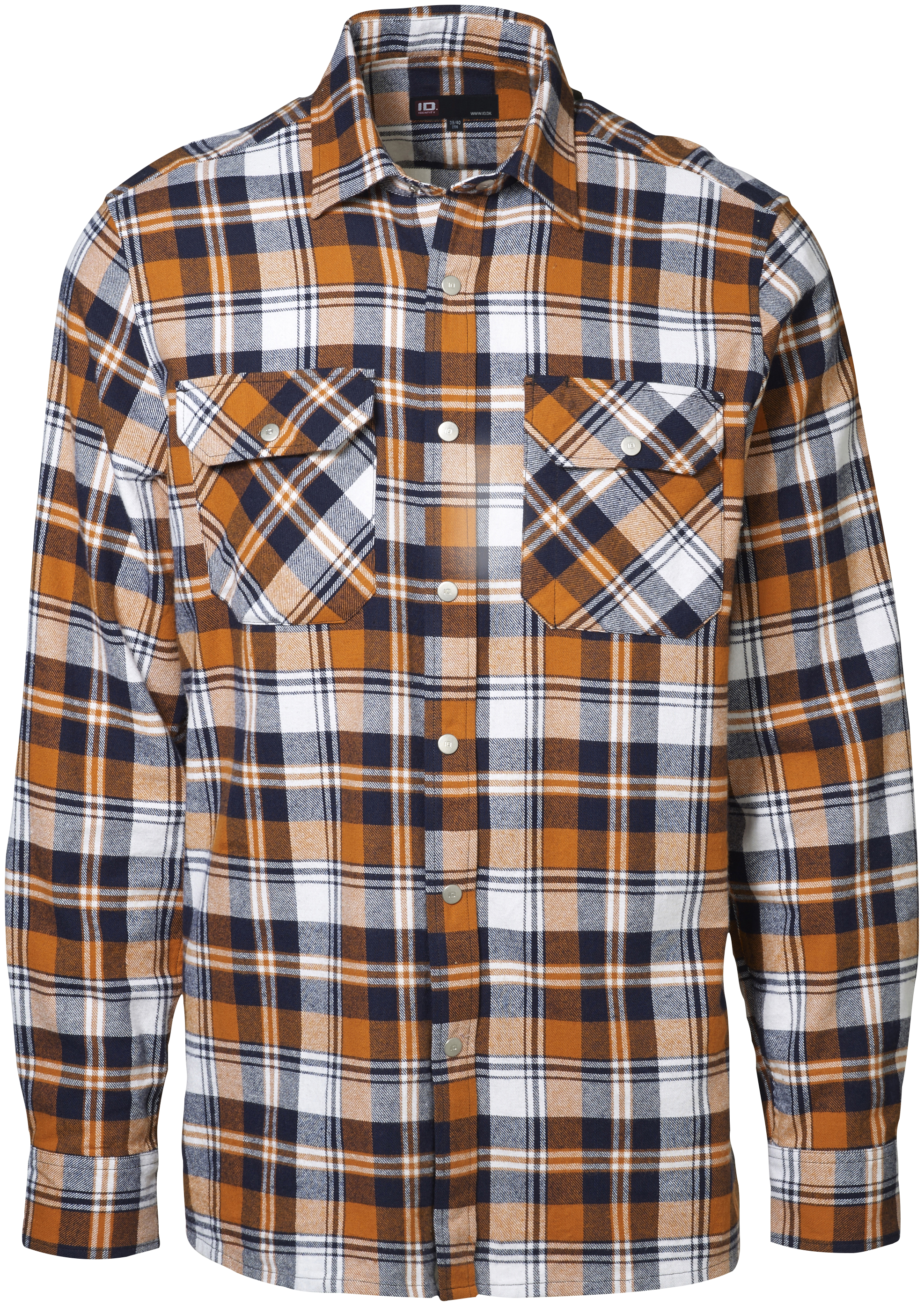 Green Leaf skjorte m.trykknap orange 0204 39/40