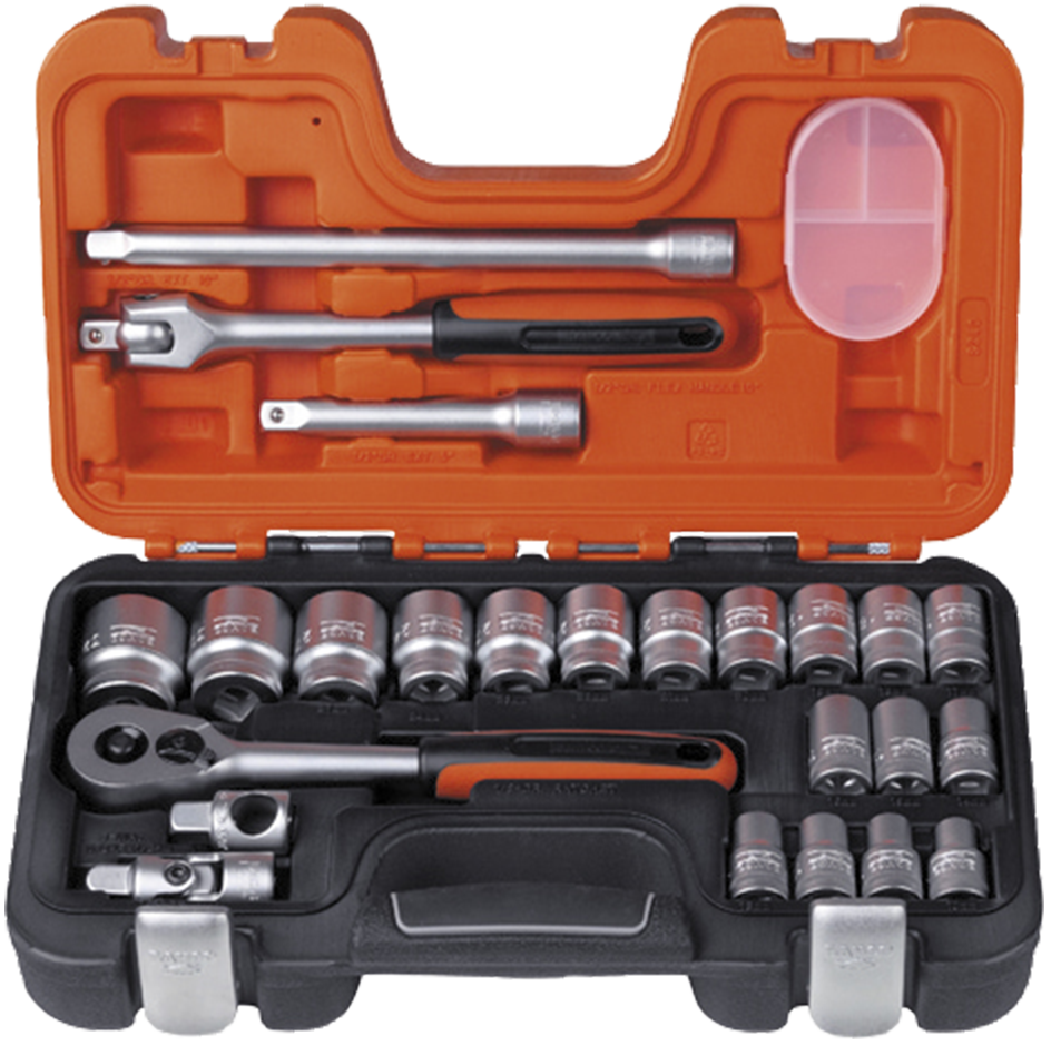 Topnøglesæt mm 1/2" firk. S240