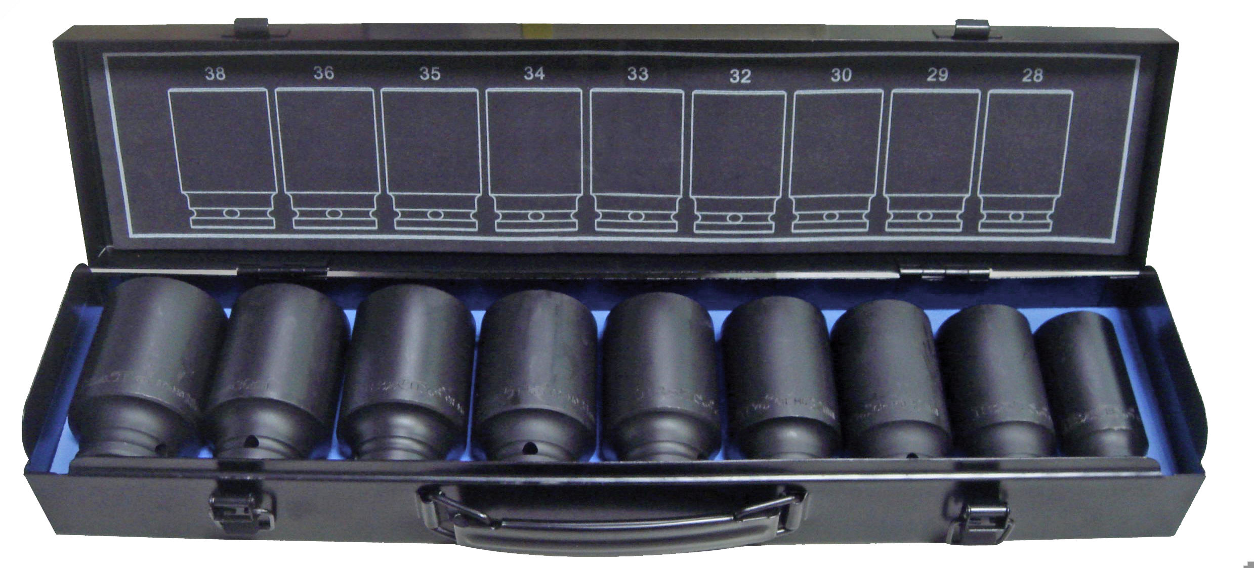 Krafttopsæt 1/2" lang 12kt.B-IP1950