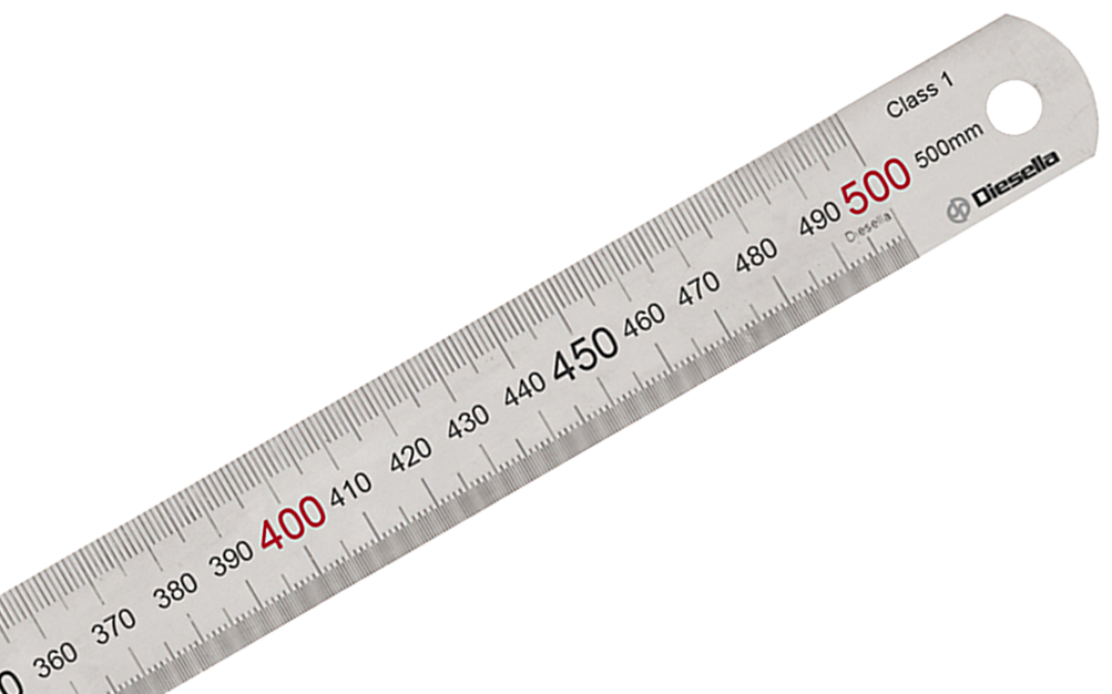 Stållineal 500×30×1,2 mm