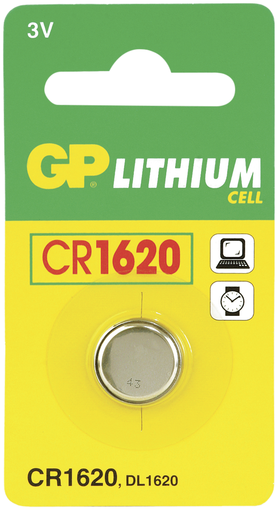 Knapbatteri CR 1620 3V