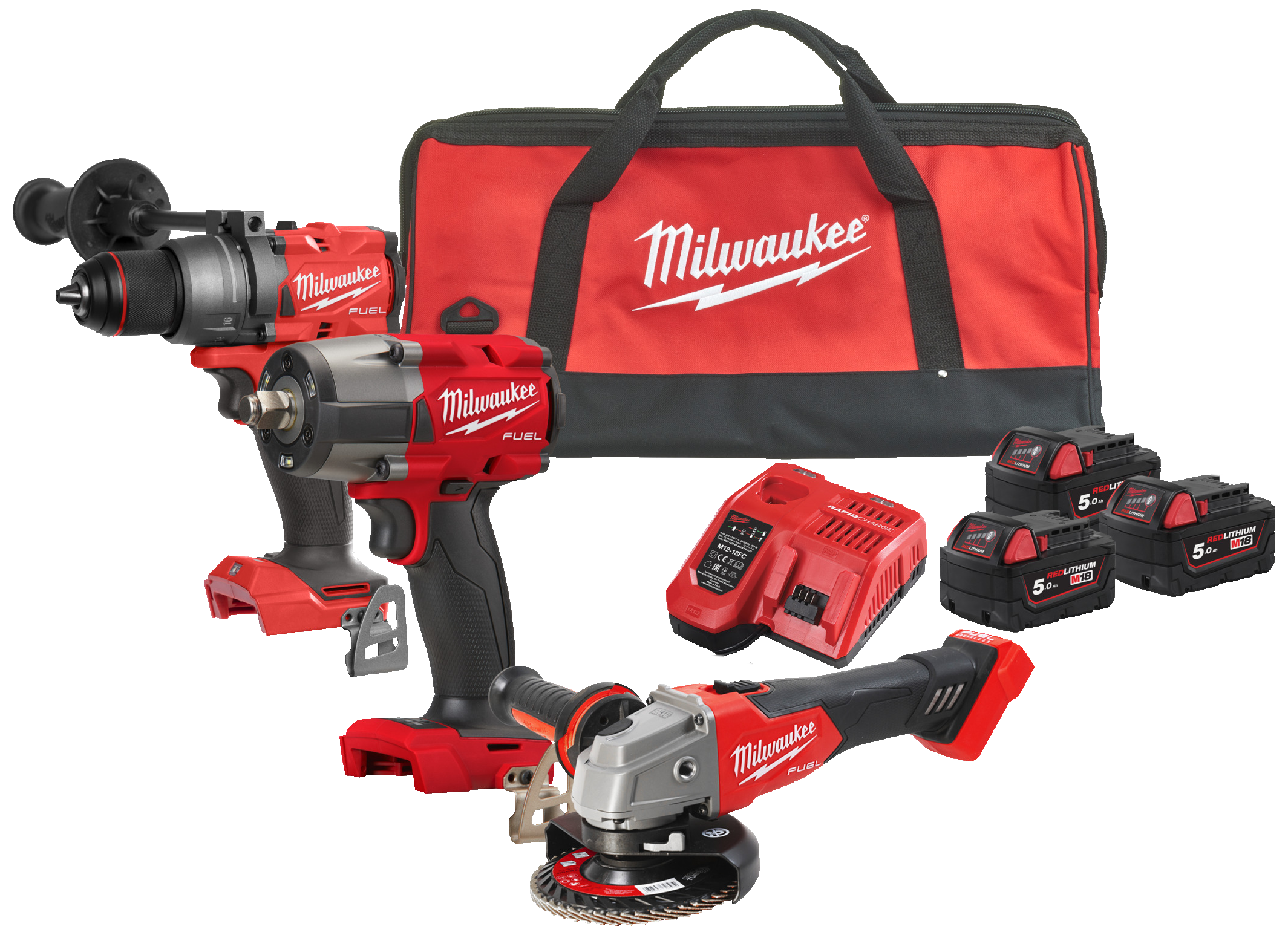 Powerpack 3 maskiner + 3 batteri M18 FPP3AD-503B