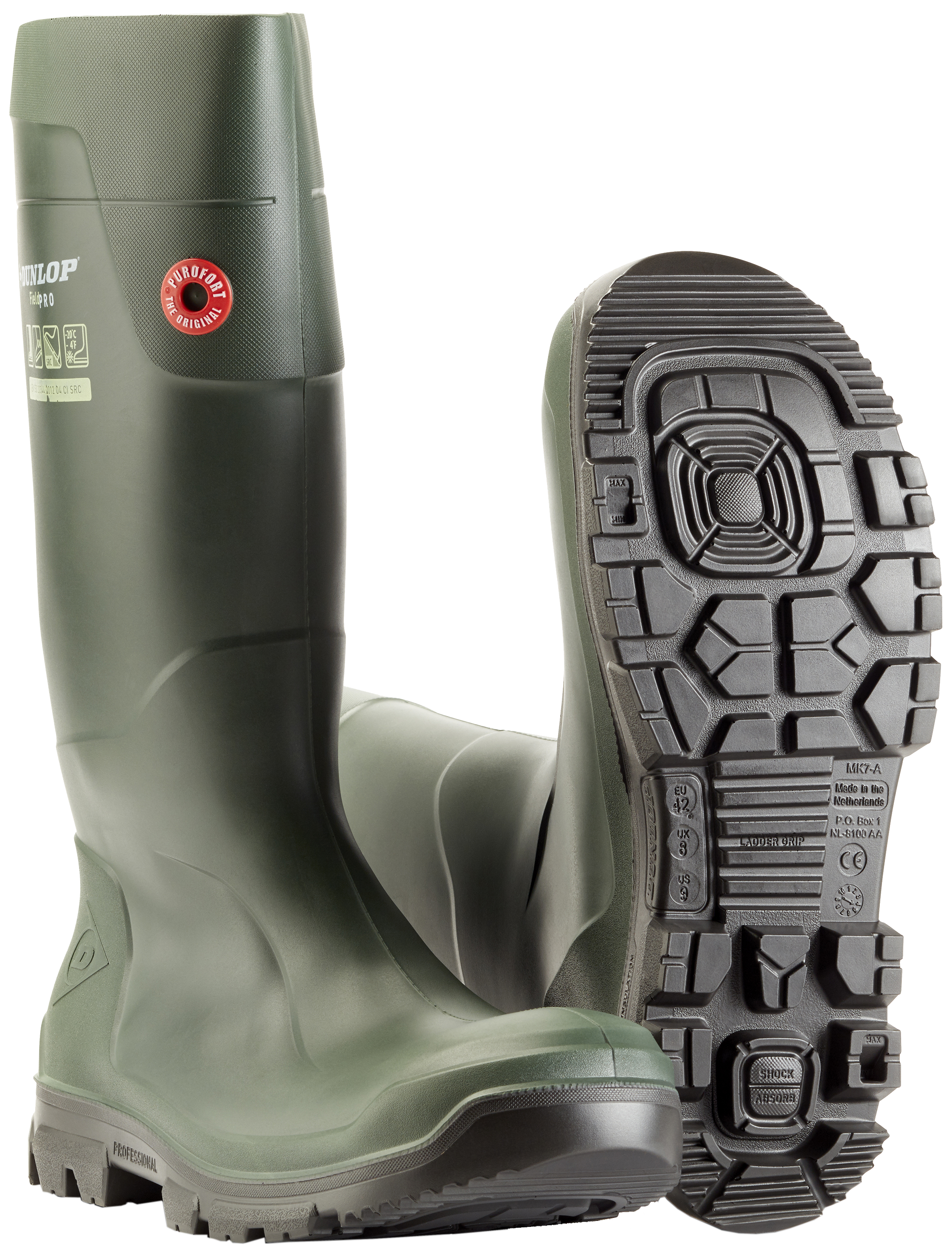Dunlop Purofort Fieldpro PU-støvler O4 600033-41