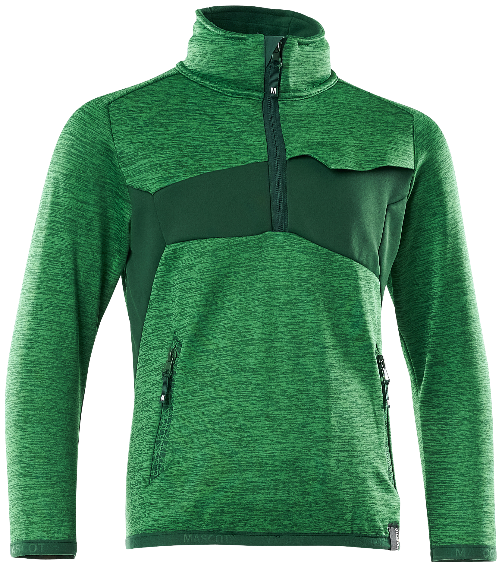 Børnefleecetrøje græsgrøn/grøn 140