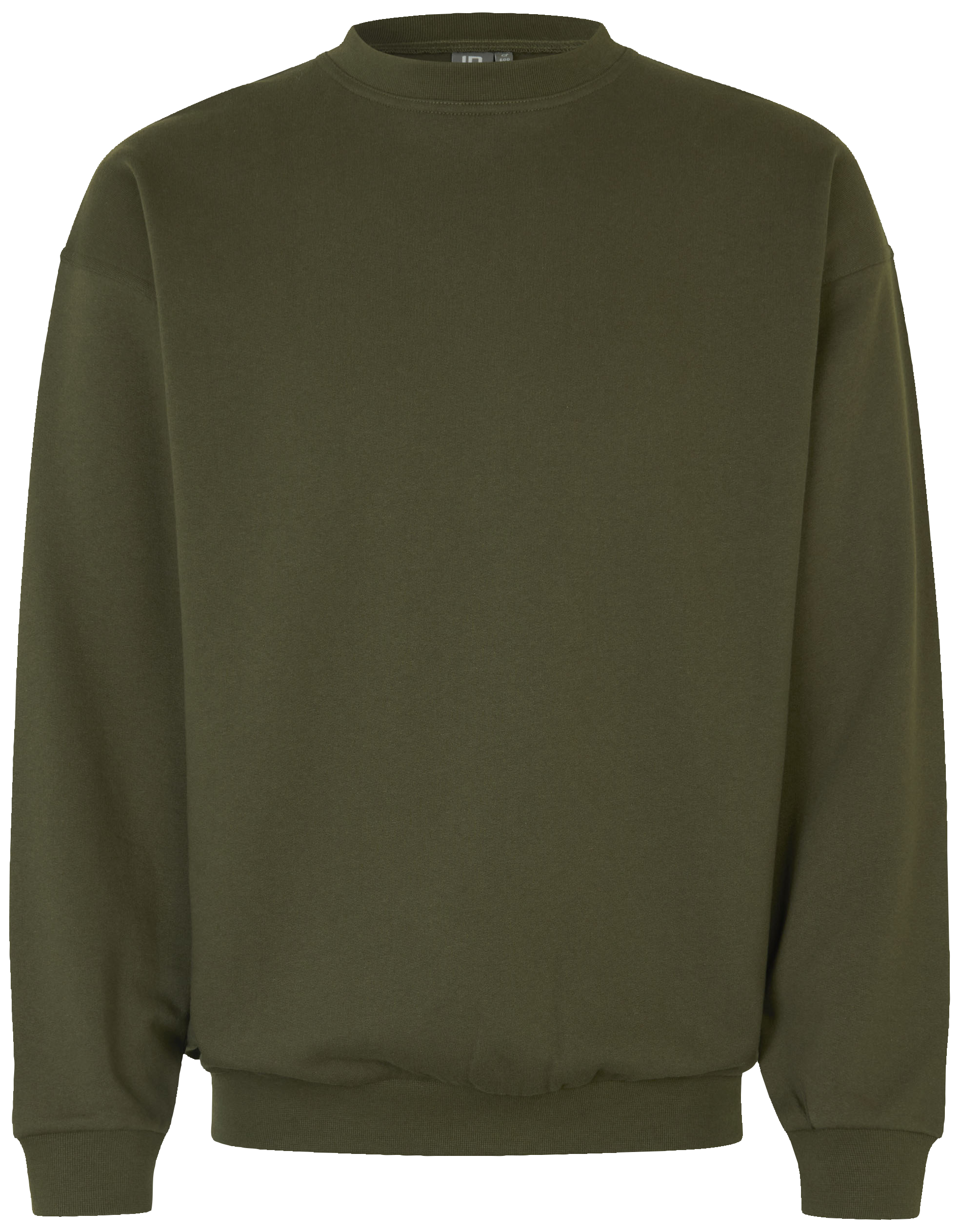 ID Klassisk Sweatshirt- Oliven - Str. 2XL - Pris pr. stk. v/5 stk.