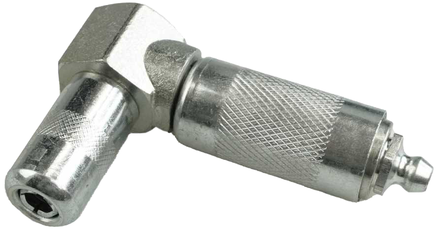 Vinkeladapter til smørehoved