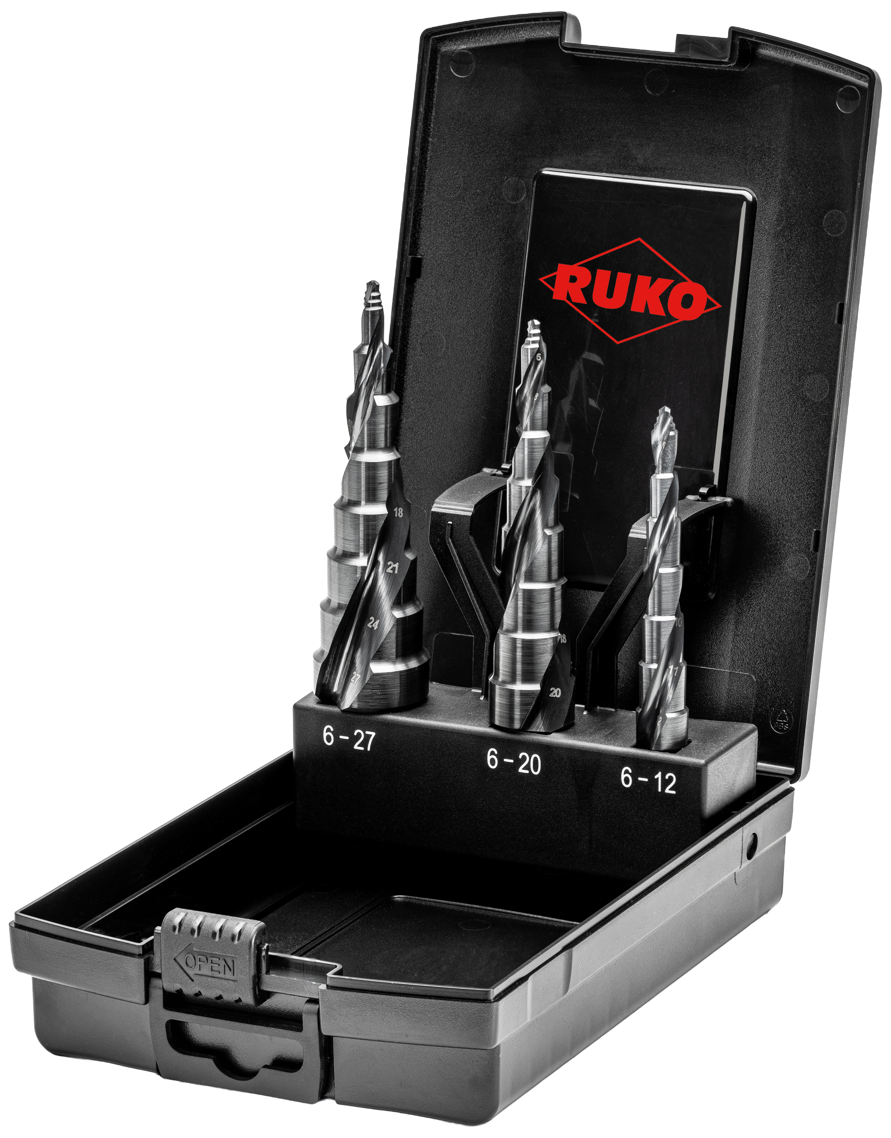 Trappeborsæt HSS-RUnaTec UltimateCut Multi 6-27mm